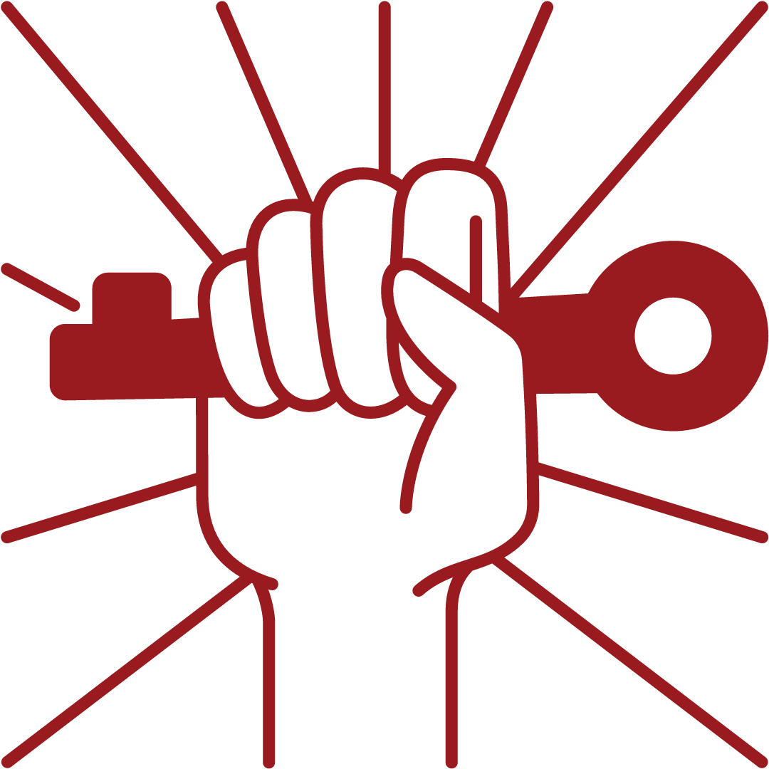 Hand holding the Key to Success