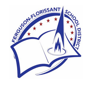  blue and white logo with red stars