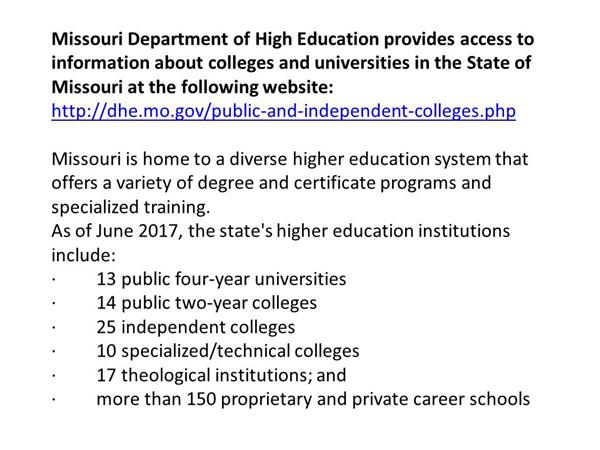 http://dhe.mo.gov/public-and-independent-colleges.php